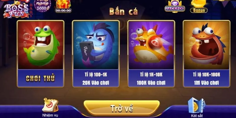 Danh sách phòng chơi thú vị có trong thể loại game đổi thưởng này