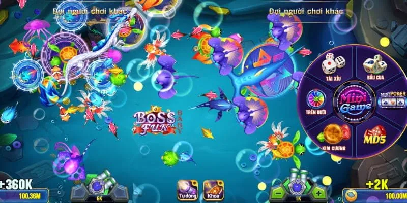 Game bắn cá BOSSFUN cực kỳ thu hút cộng đồng cược thủ