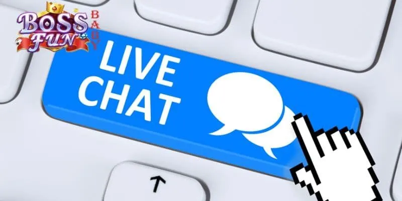 Dùng tính năng Live Chat để liên hệ nhà cái